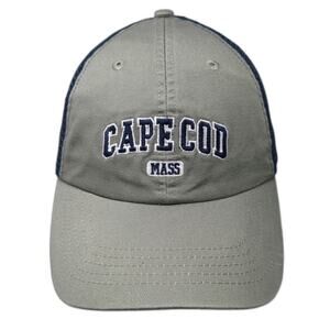 Cuffy's Cape Cod Massachusetts Trucker Hat Gray Blue Mesh One Size Snapback